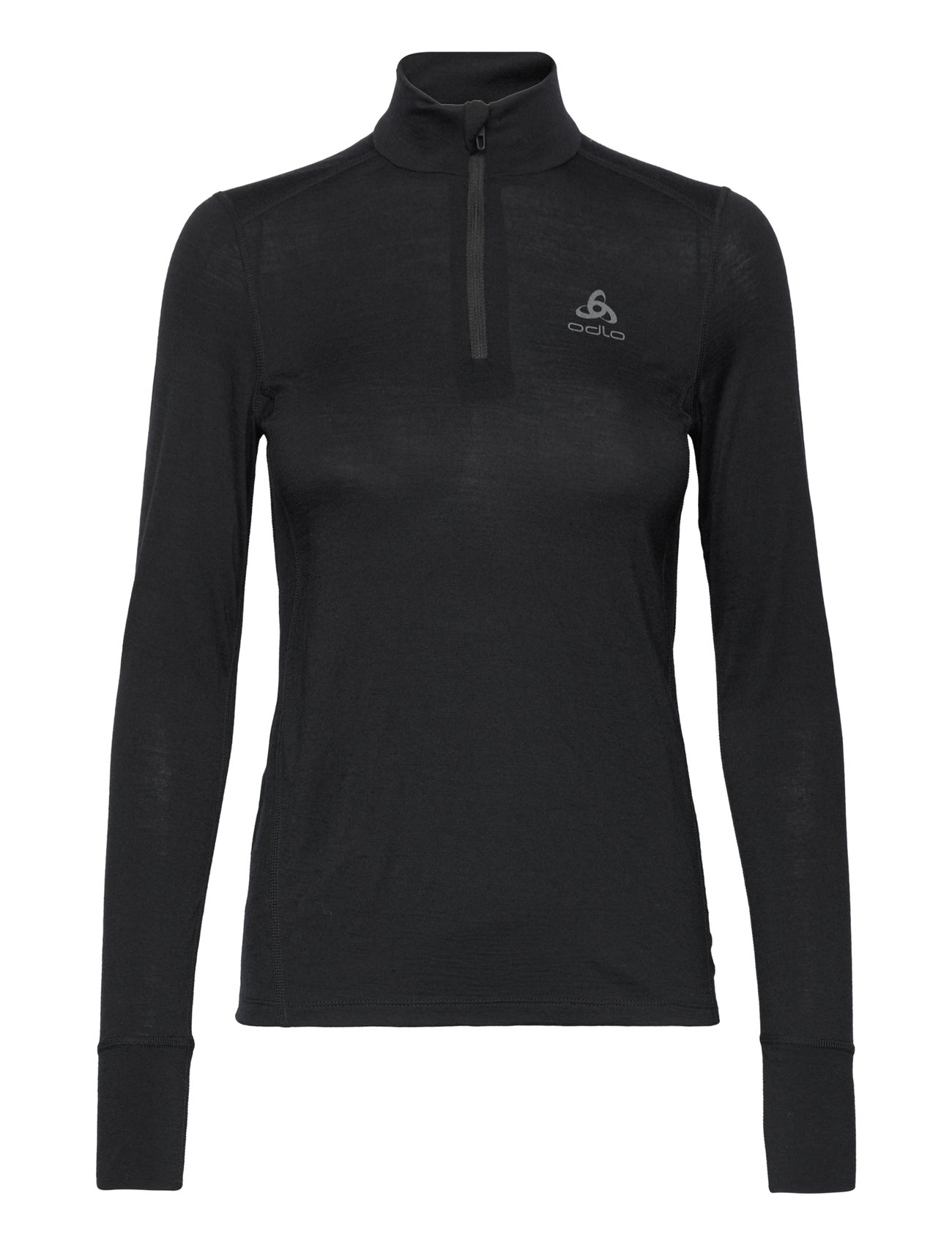 Odlo Odlo Merino 200 Bl Top Turtle Neck L/S Half Zip Svart