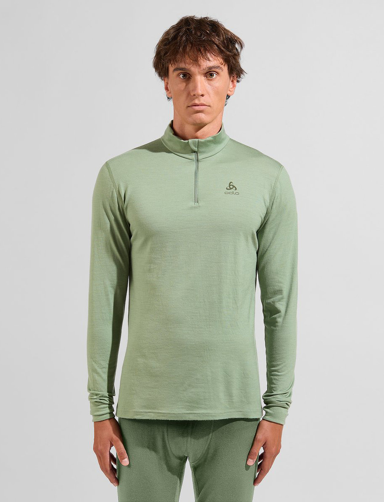 Odlo Odlo M Bl Top Turtle Neck L s Half Zip Merino 200