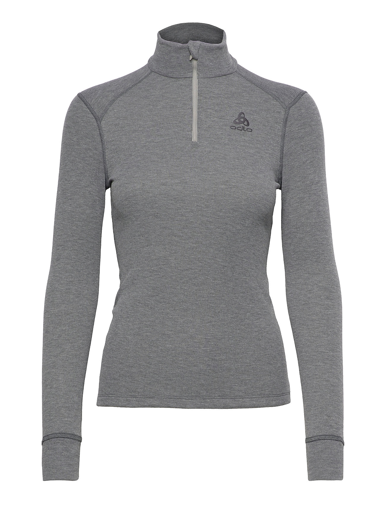 Odlo Odlo Active Warm Bl Top Turtle Neck L/S Half Zip Grå