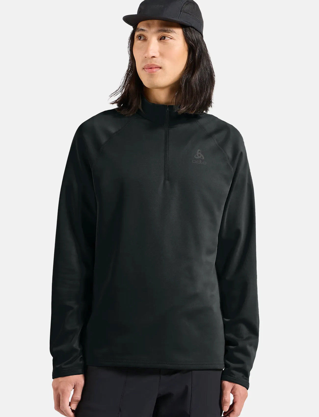 Odlo Odlo Besso Mid Layer 1/2 Zip, XL, Black, Sport Fleeces & Midlayers > Sport Midlayers, Herre