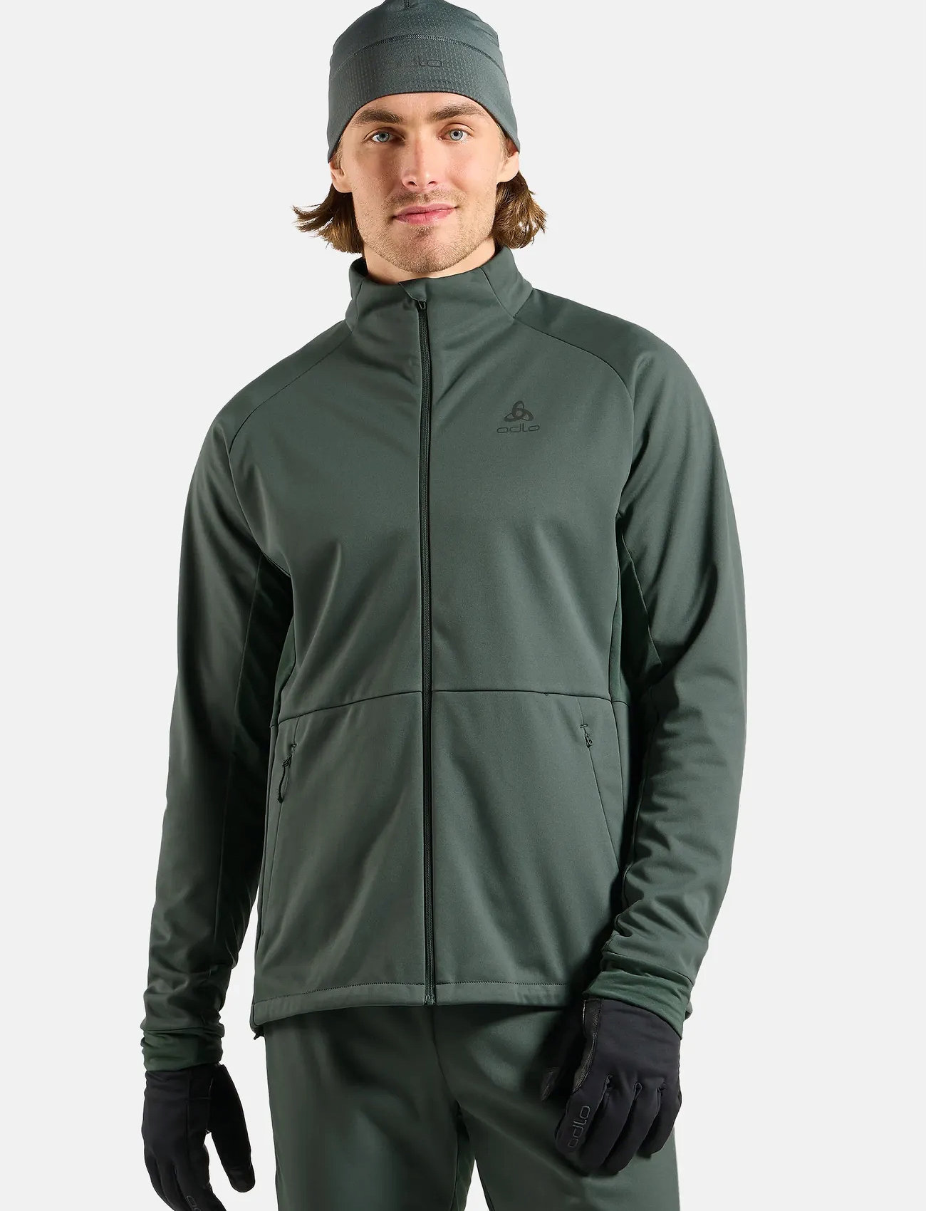 Odlo Odlo Essential Warm Jacket, M, Green, Sport Fleeces & Midlayers > Sport Midlayers, Herre