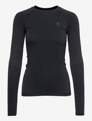 ODLO W Crewneck LS PERFORMANCE WARM ECO - BLACK - NEW ODLO GRAPHITE GREY
