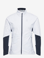 ODLO W Jacket LANGNES - WHITE - DARK SAPPHIRE