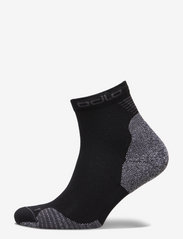 Black ODLO Unisex CERAMICOOL RUN Quarter Socks X-Large