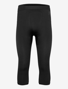 Aluminium Pants 3/4 Performance Warm ECO - base layer bottoms - black - new odlo graphite grey