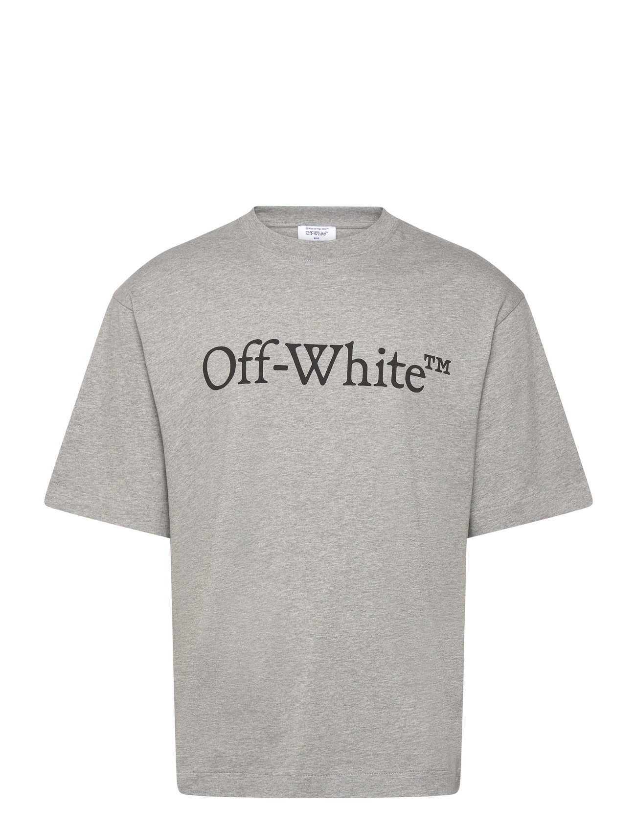 Off-White Big Bookish Skate S/S Tee, XS, Grey, T-Shirts > Kortærmede, Herre