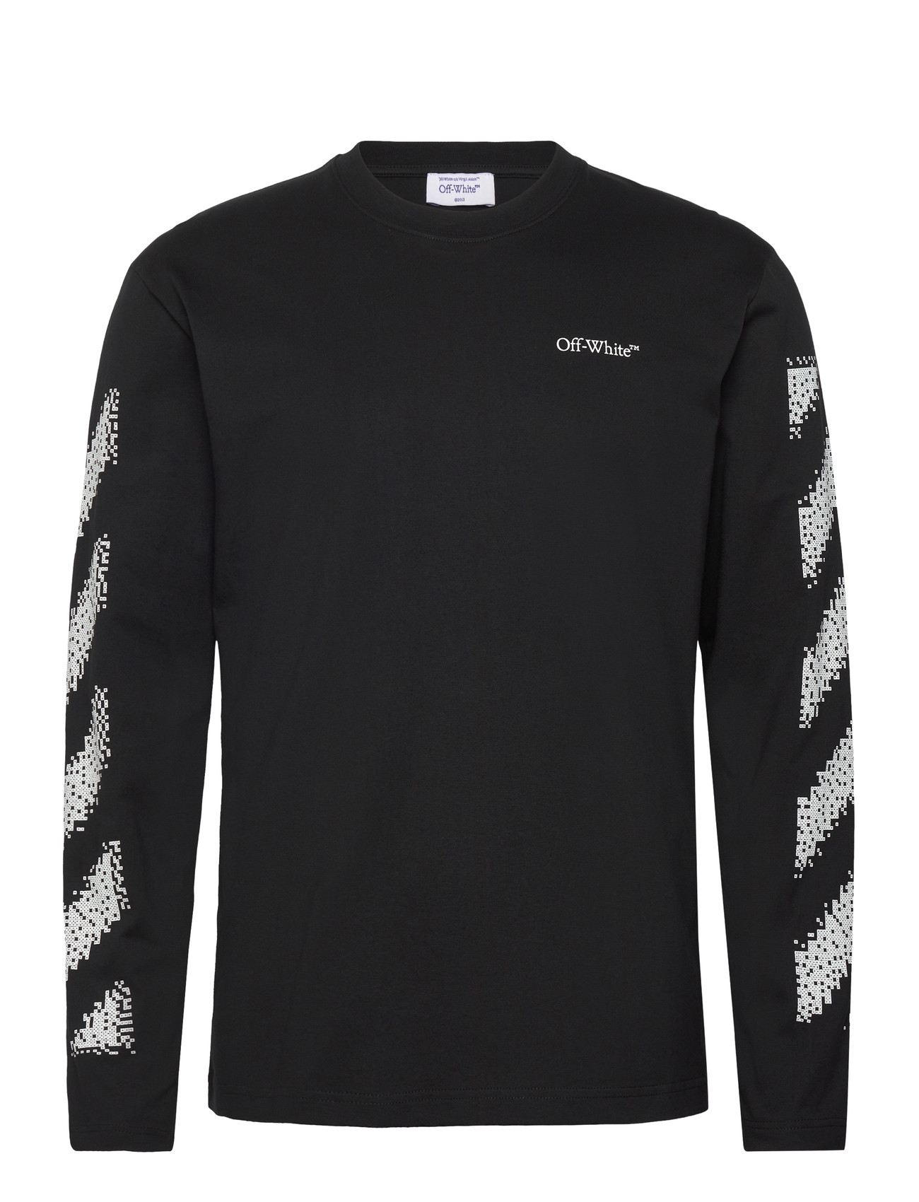 OFF-Weiß Pixel Diag Skate L/S Tee Schwarz - L - Herren