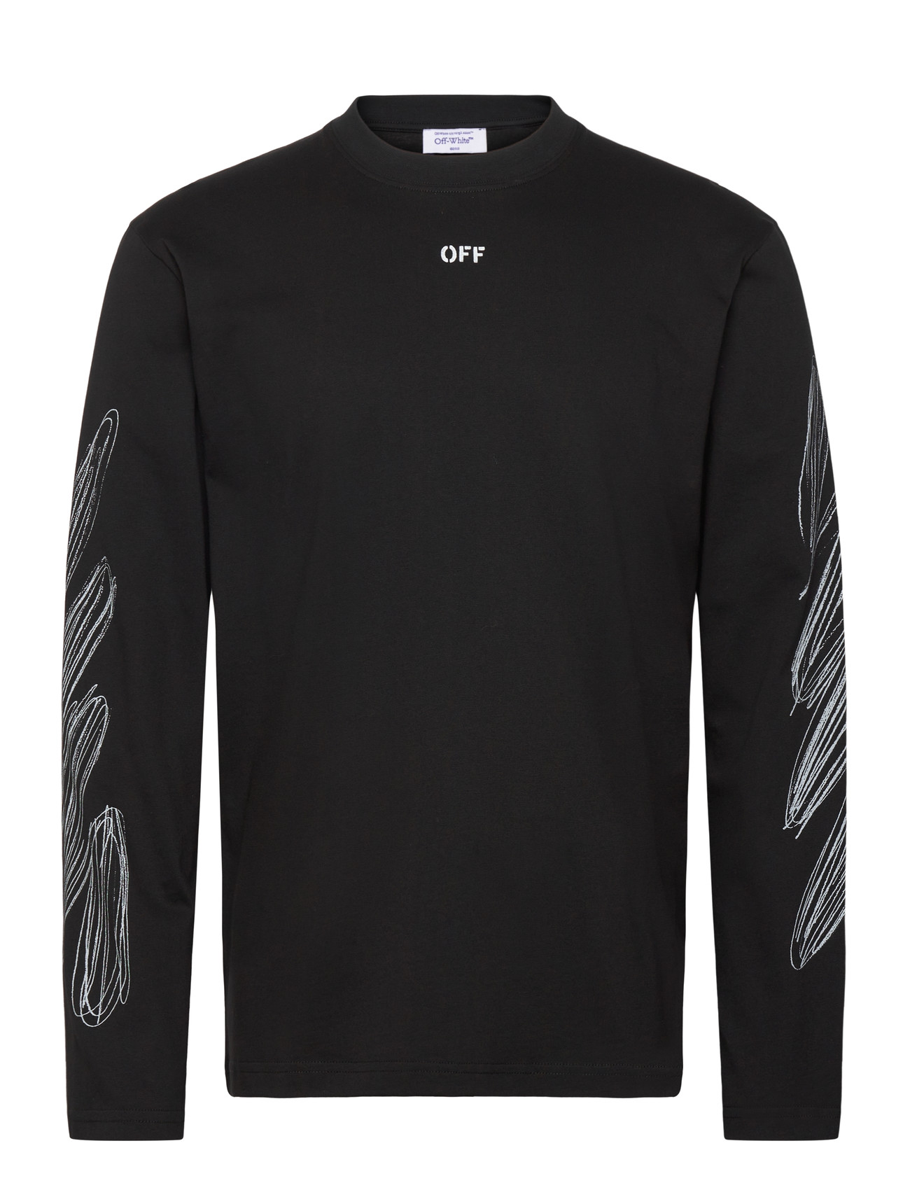 OFF-Weiß Scribble Diags Skate L/S Tee Schwarz - L - Herren