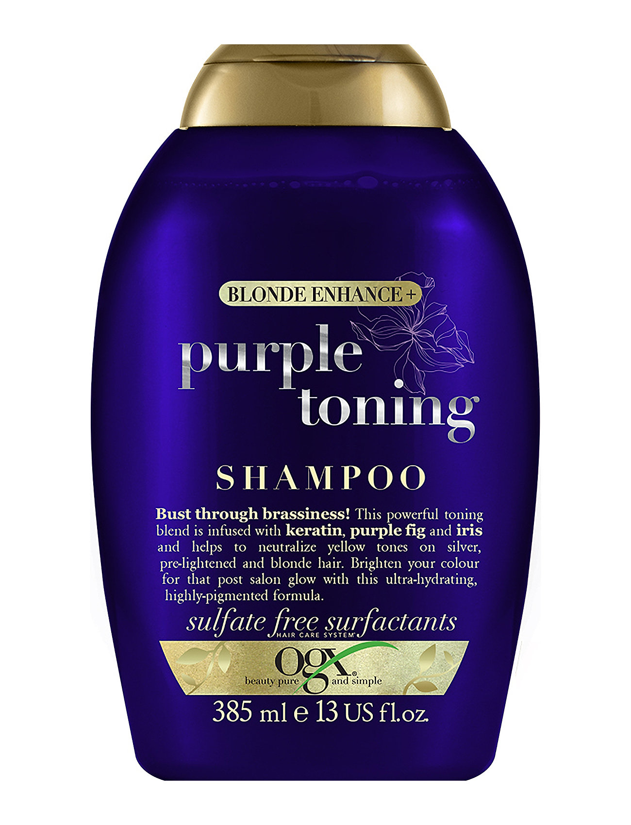 Purple Toning Shampoo 385 Ml Beauty Women Hair Care Silver Shampoo Nude Ogx