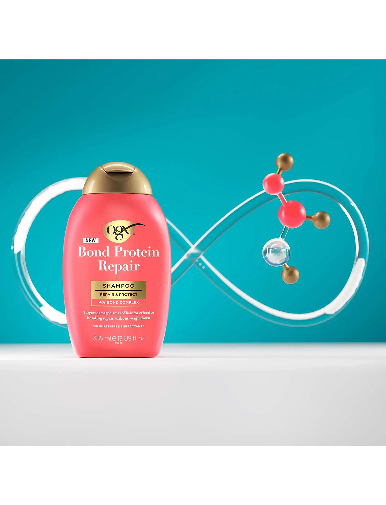 Ogx Bond Repair Shampoo 385 ml, 385 ml, Pink, Pleje > Shampoo, Dame