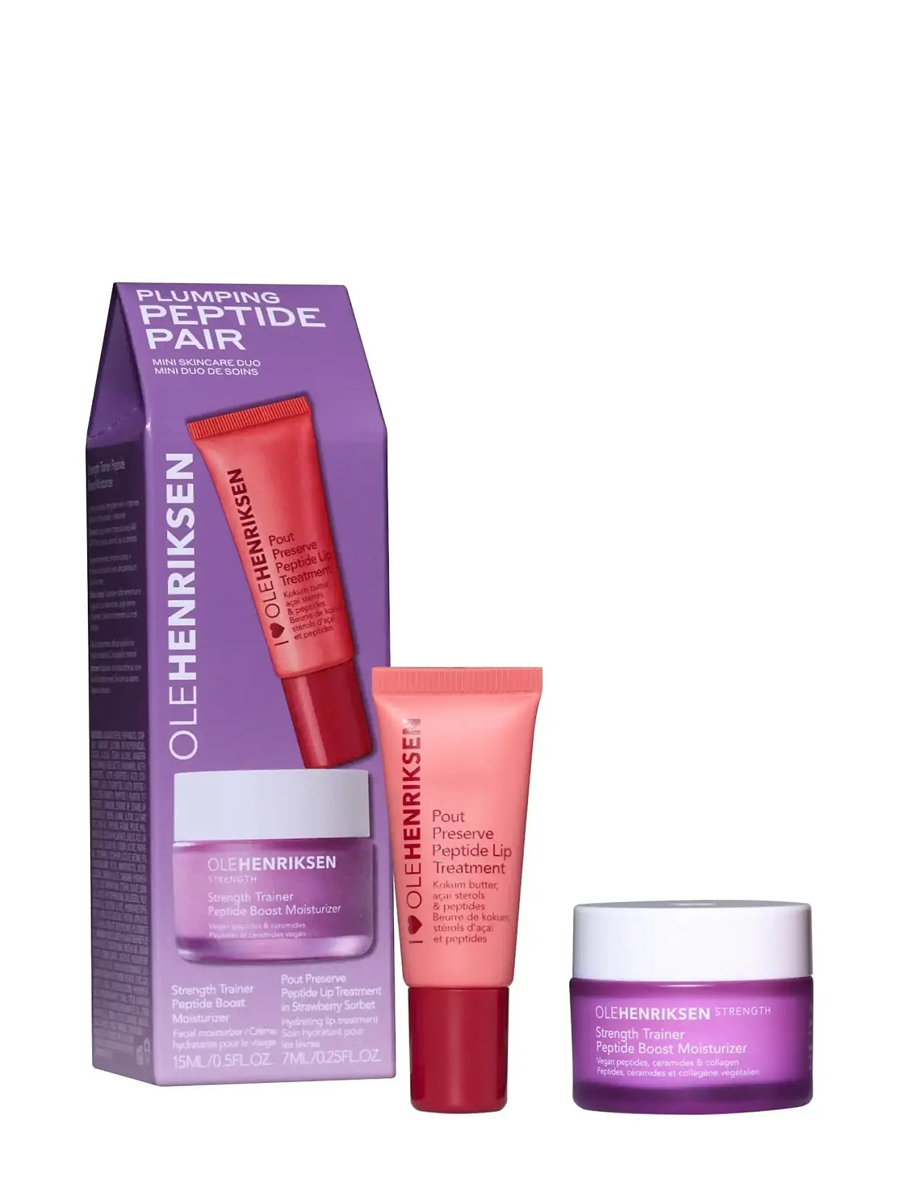 Ole Henriksen Sæt Plumping Peptide Pair Mini Skincare Duo 22 ml, 22 ml, Nude, Lip Care > Lip Balm, Dame