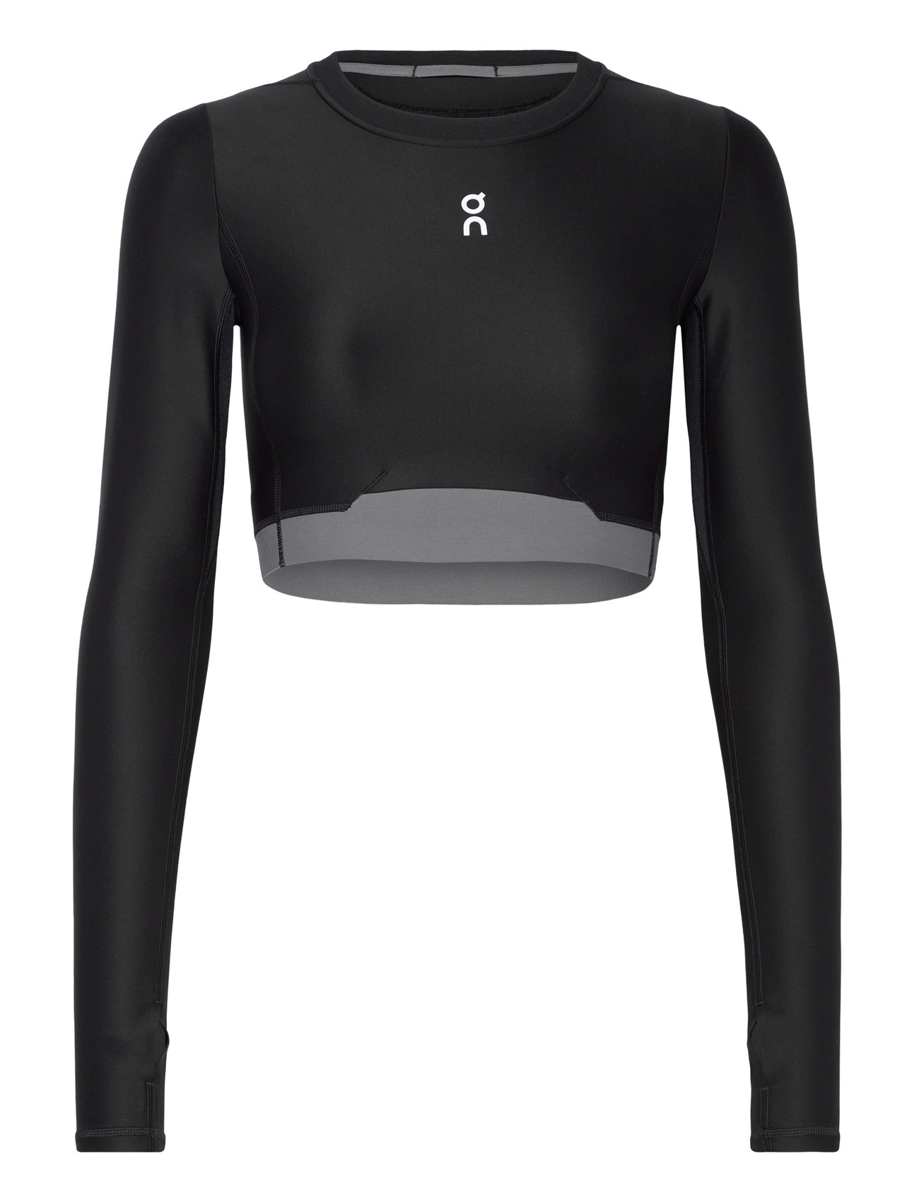 On Train Long Sleeve Crop, M, Black, Sport Crop Overdele > Sport Long-sleeved Crop Overdele, Dame