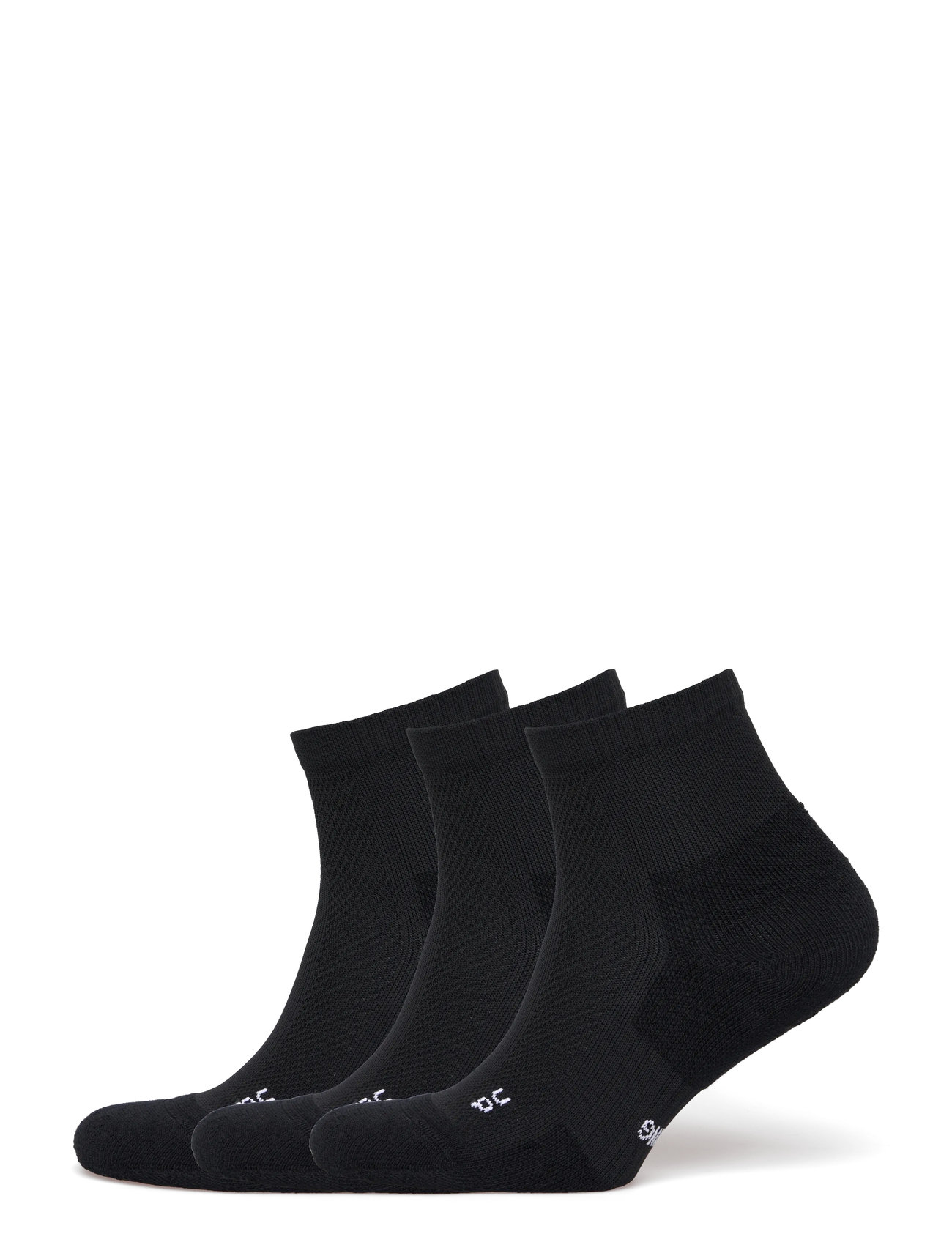 On Core Run Sock Mid 2P, 47-49, Black, Sport Clothing > Sport Socks, Dame
