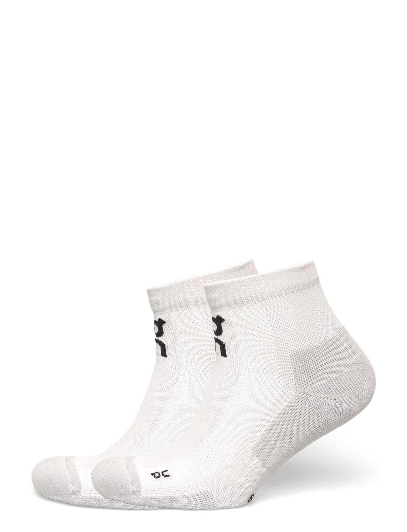 On Core Run Sock Mid 2P, 39-42.5, White, Sport Clothing > Sport Socks, Dame