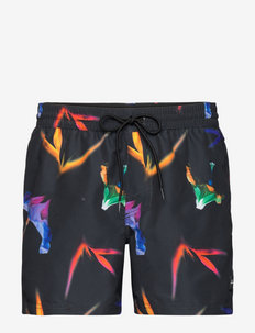 FLORAL SHORTS - shorts de bain - black ao 5