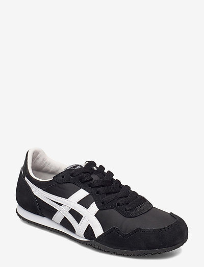asics tiger black and white