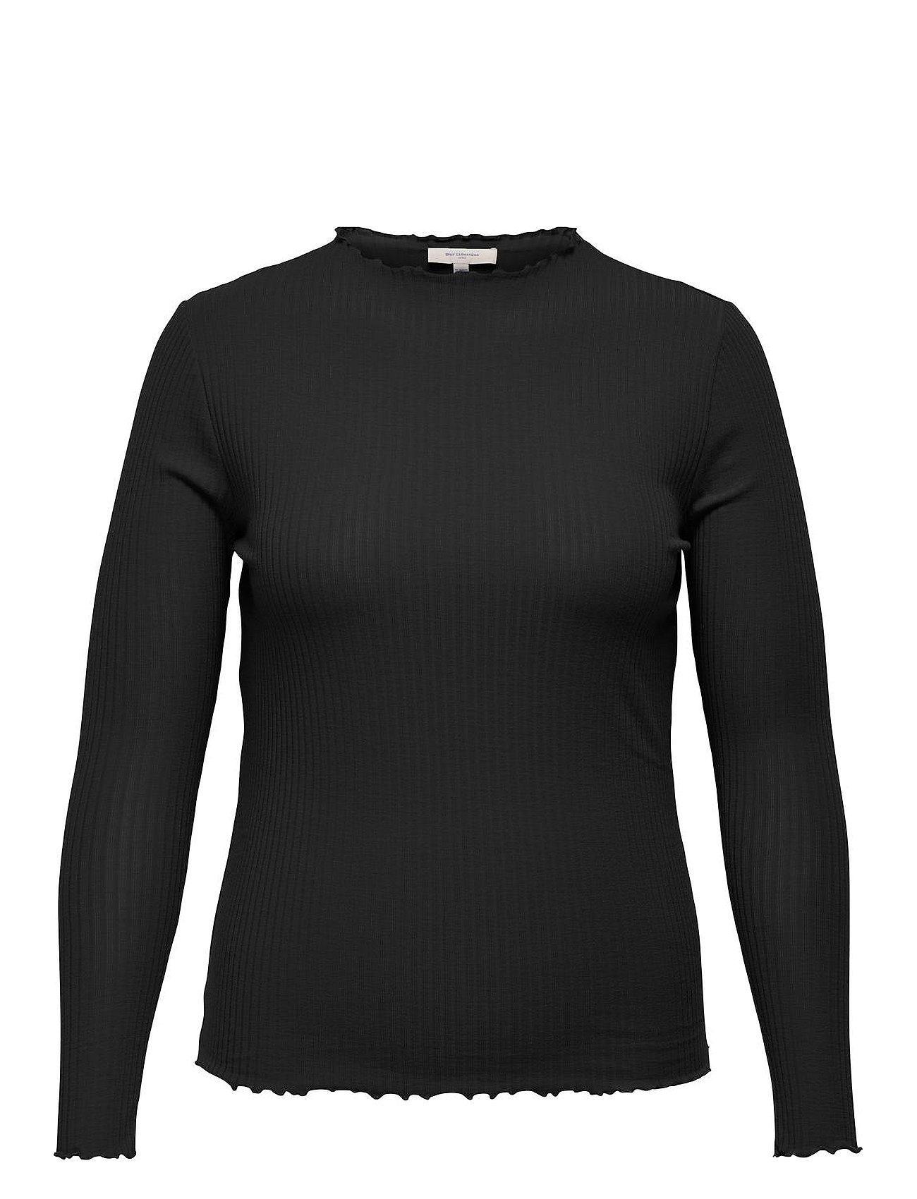 ONLY Carmakoma Carally Ls High Neck Top Jrs Svart