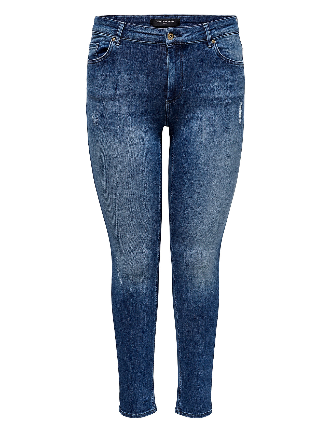 ONLY ONLEMILY ANKLE - Straight leg jeans - medium blue denim/blue denim -  Zalando