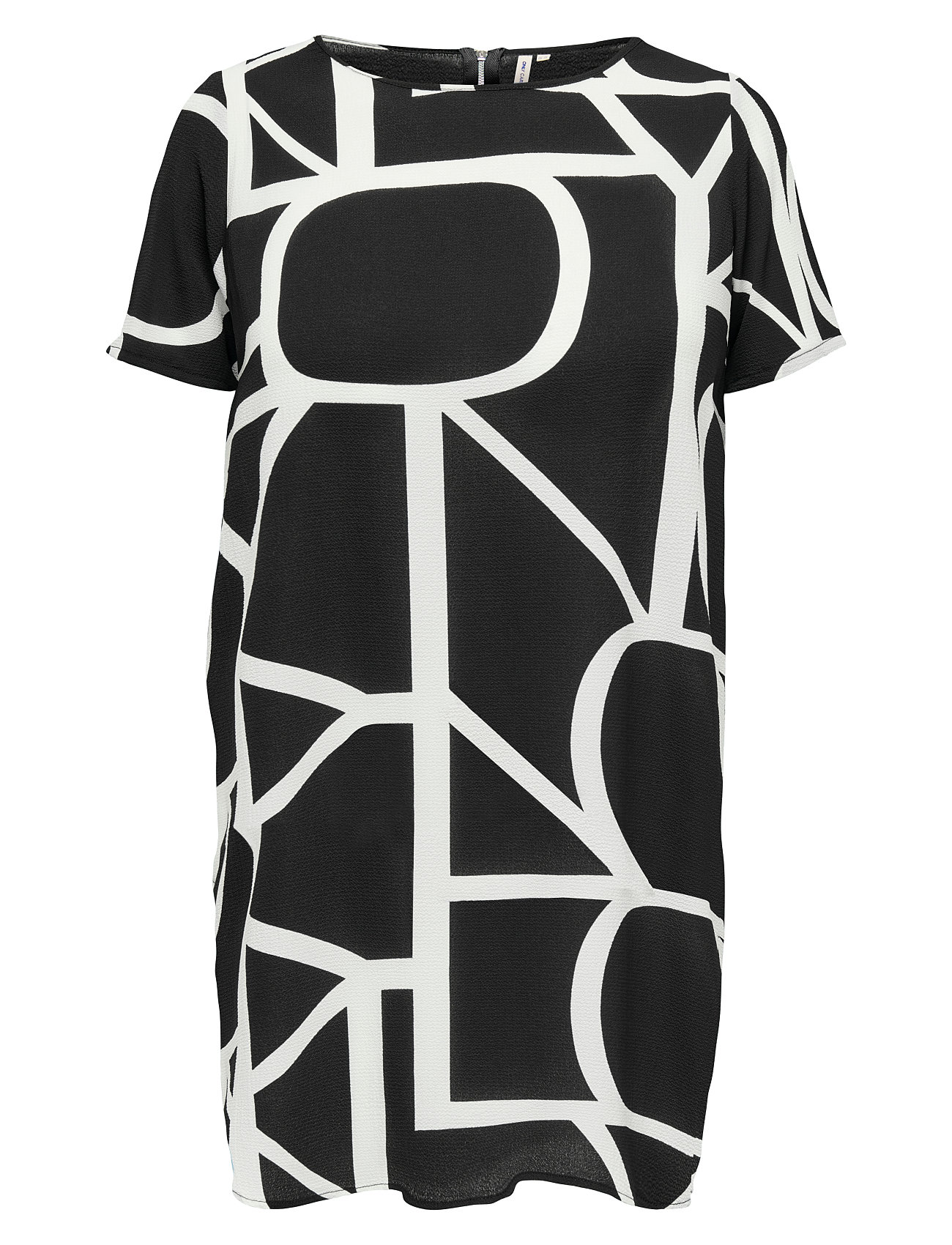 Carlux Ss Tunic Dress Wvn Kort Kjole Black ONLY Carmakoma