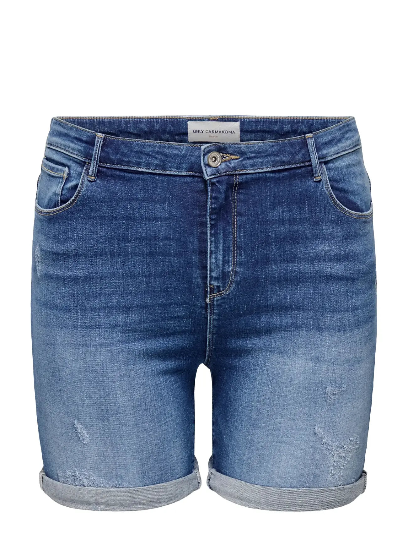 ONLY CARMAKOMA Carlaola Reg Dest Dnm Shorts Blau - 46 - Damen