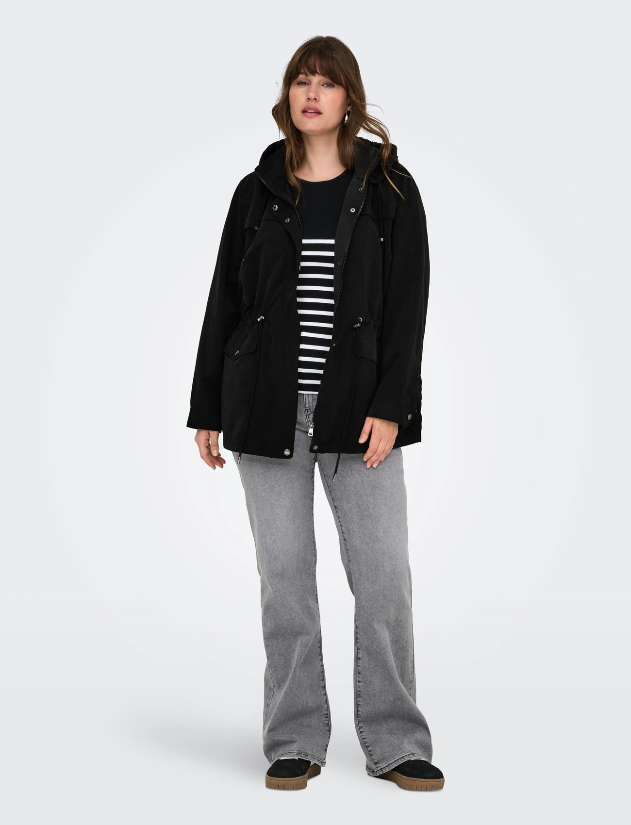 ONLY Carmakoma Carnewstarline Spring Jacket Otw, 46-48, Black, Jakker > Vatteret Jakke, Dame