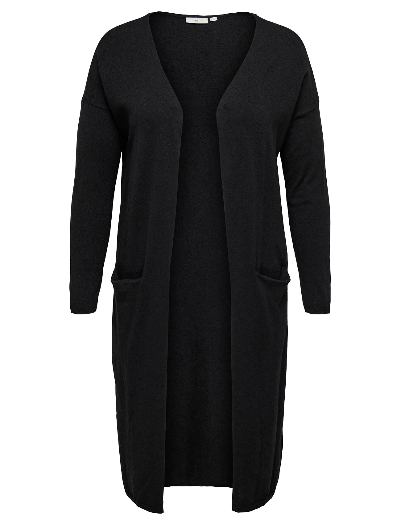 ONLY CARMAKOMA Carnew Esly Ls Open Long Cardigan Knt Schwarz - 42-44 - Damen
