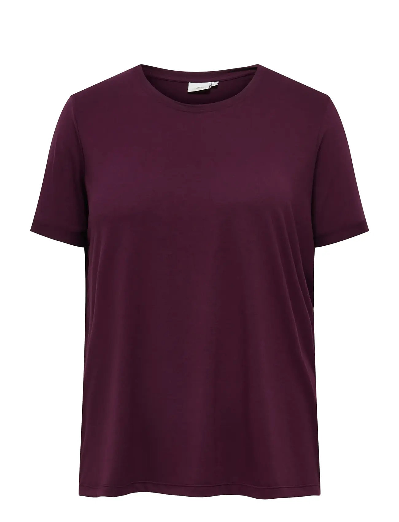 ONLY Carmakoma Carmoster S/S Fold Up Top Jrs Noos, 50-52, Purple, T-Shirts & Toppe > Kortærmede, Dame