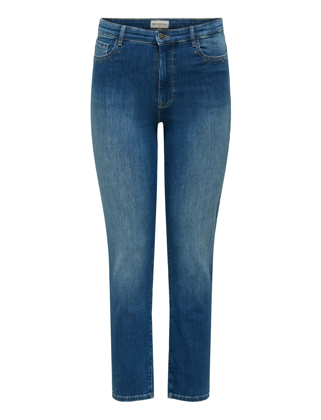 ONLY CARMAKOMA Carsui Studs Mid Slim Dnm Dia Blau - 52x32 - Damen