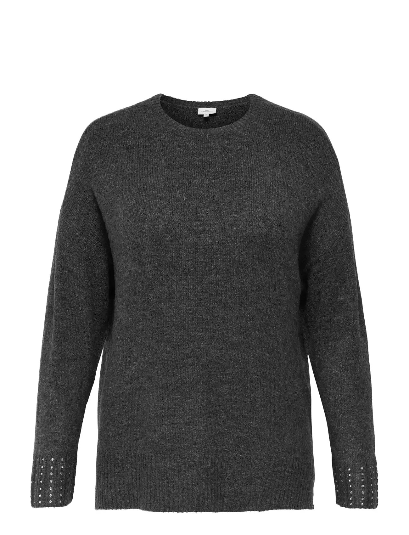 ONLY CARMAKOMA Carohio Ls O-Neck Bling Pullover Grau - 46-48 - Damen