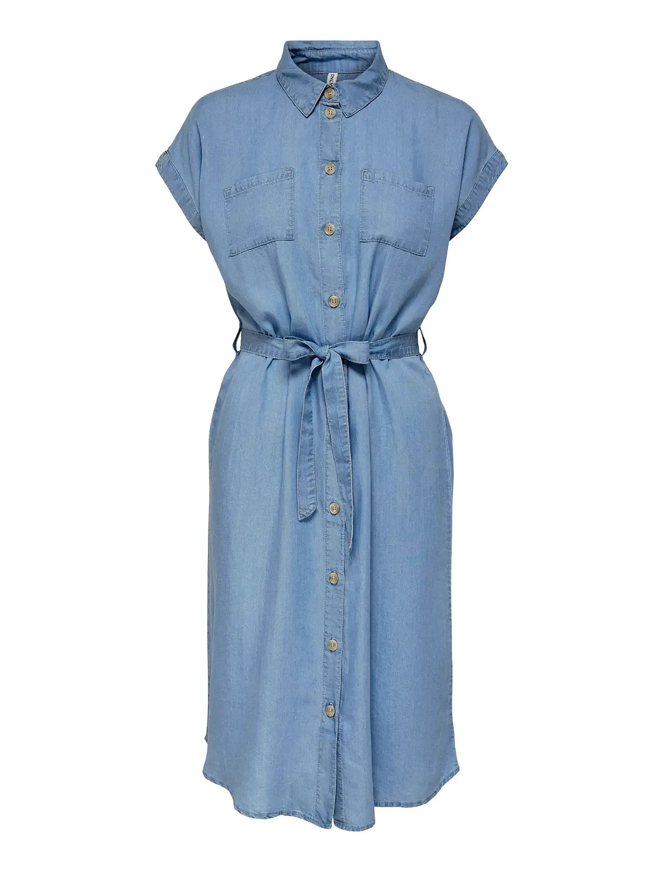 ONLY CARMAKOMA Carpema Hannover Ss Dnm Sh Kleid Noos Blau - 52 - Damen