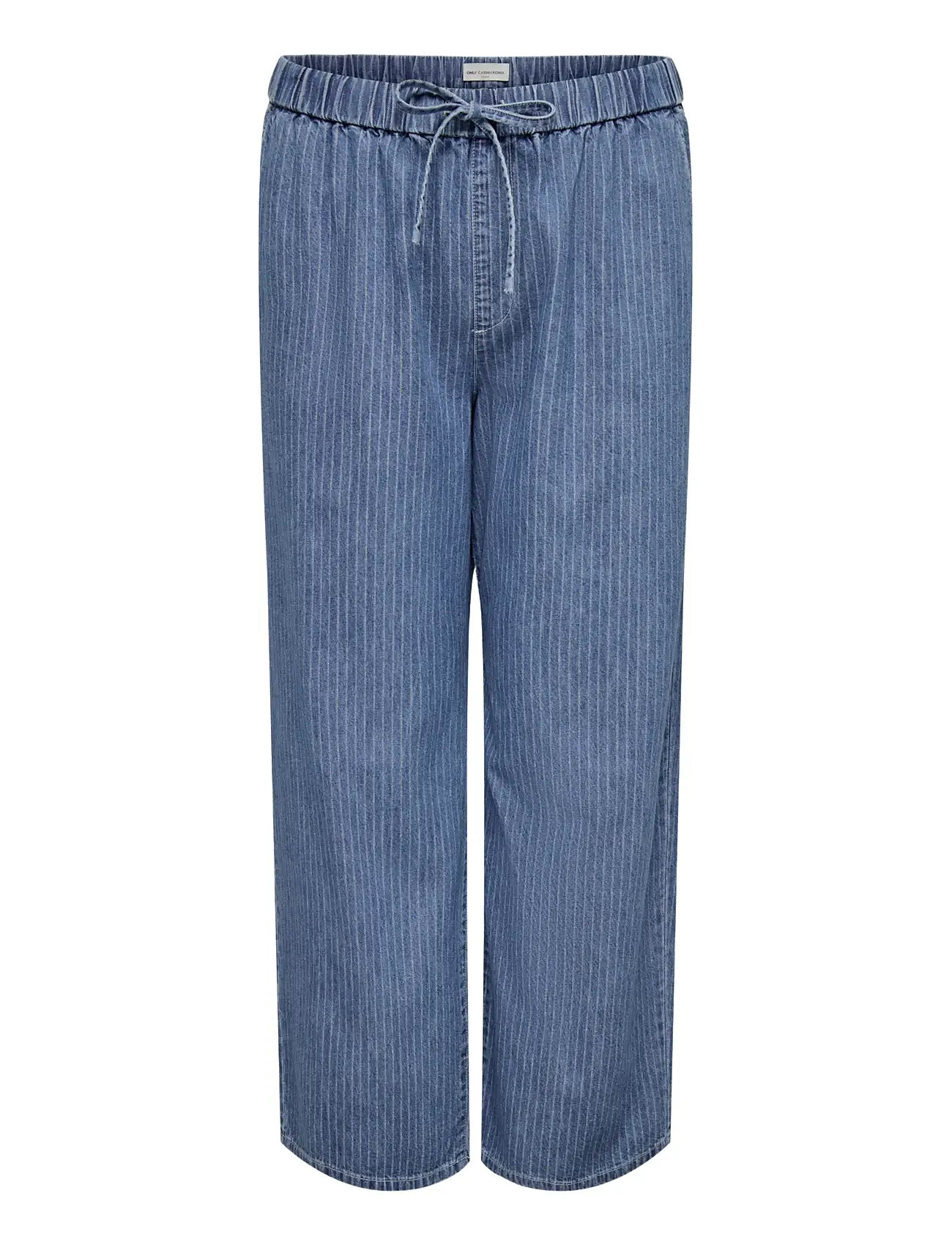 ONLY CARMAKOMA Caryasmin Hw Stripe Hosen Dnm Blau - 52x32 - Damen