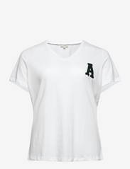 CARELODIE SS V-NECK TEE JRS - BRIGHT WHITE