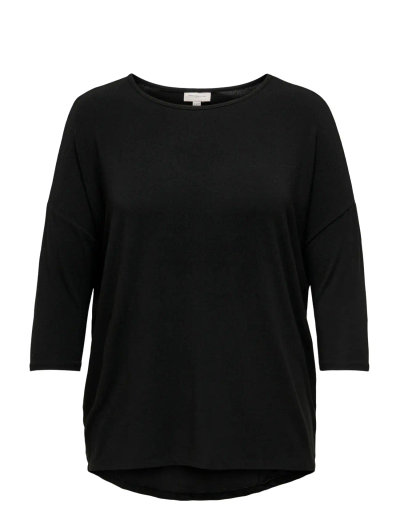 Only Carmakoma Top CARLAMOUR Maniche 3/4 – Girocollo, Vestibilità Normale, Taglie Forti 42-54