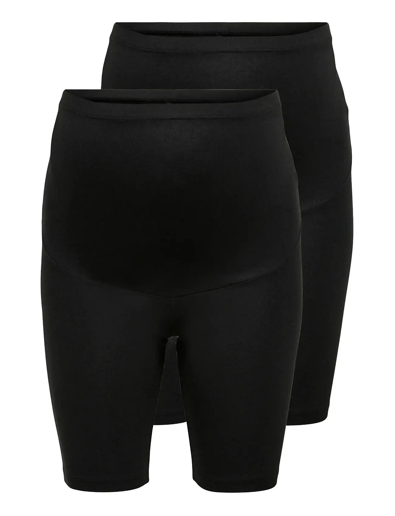 ONLY MATERNITY Olmlovely Shorts Jrs Mat 2Pack Noos Schwarz - L - Damen