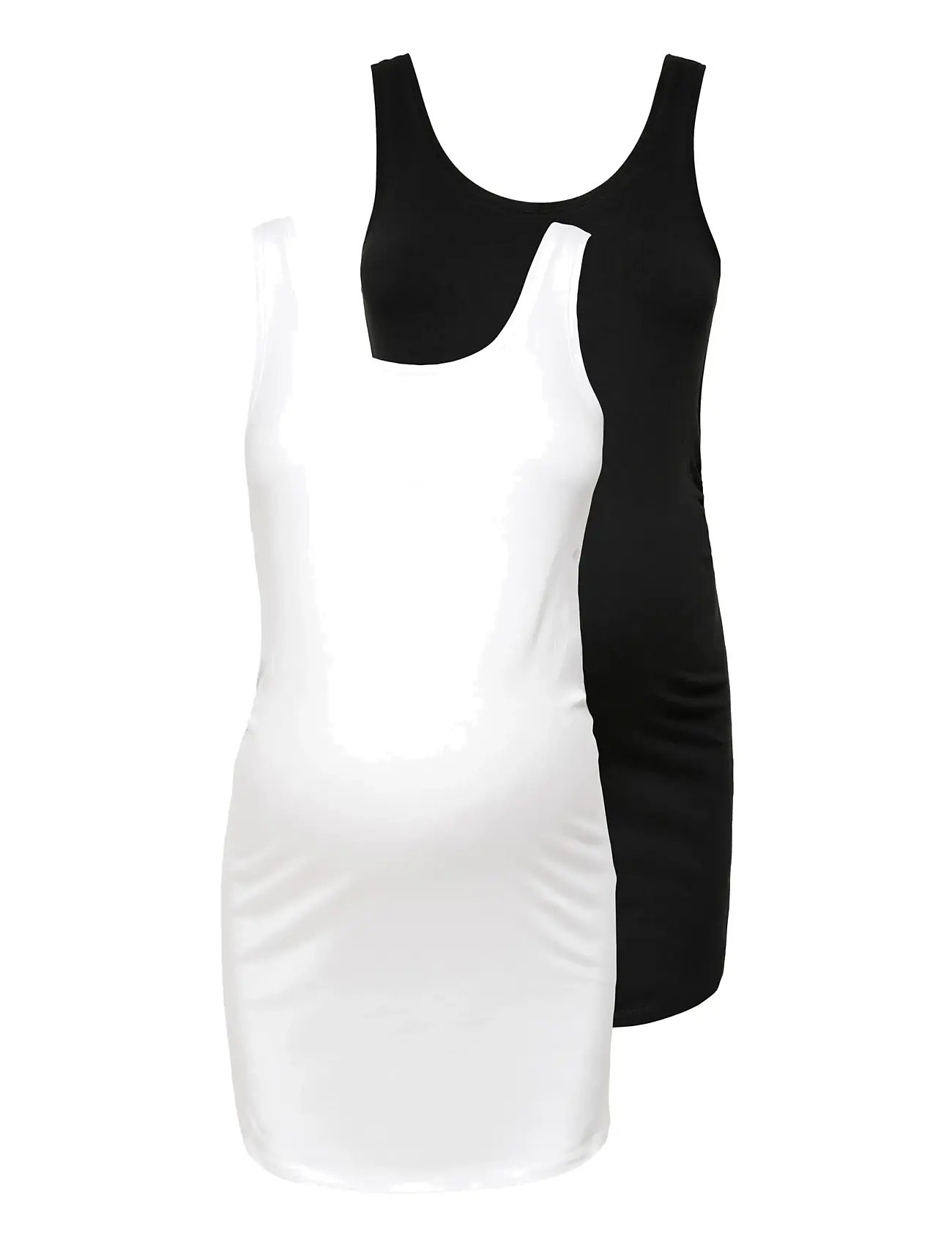 ONLY MATERNITY Olmlovely Life Long Oberteil Tt 2Pck Jrs Noos Schwarz - XL - Damen