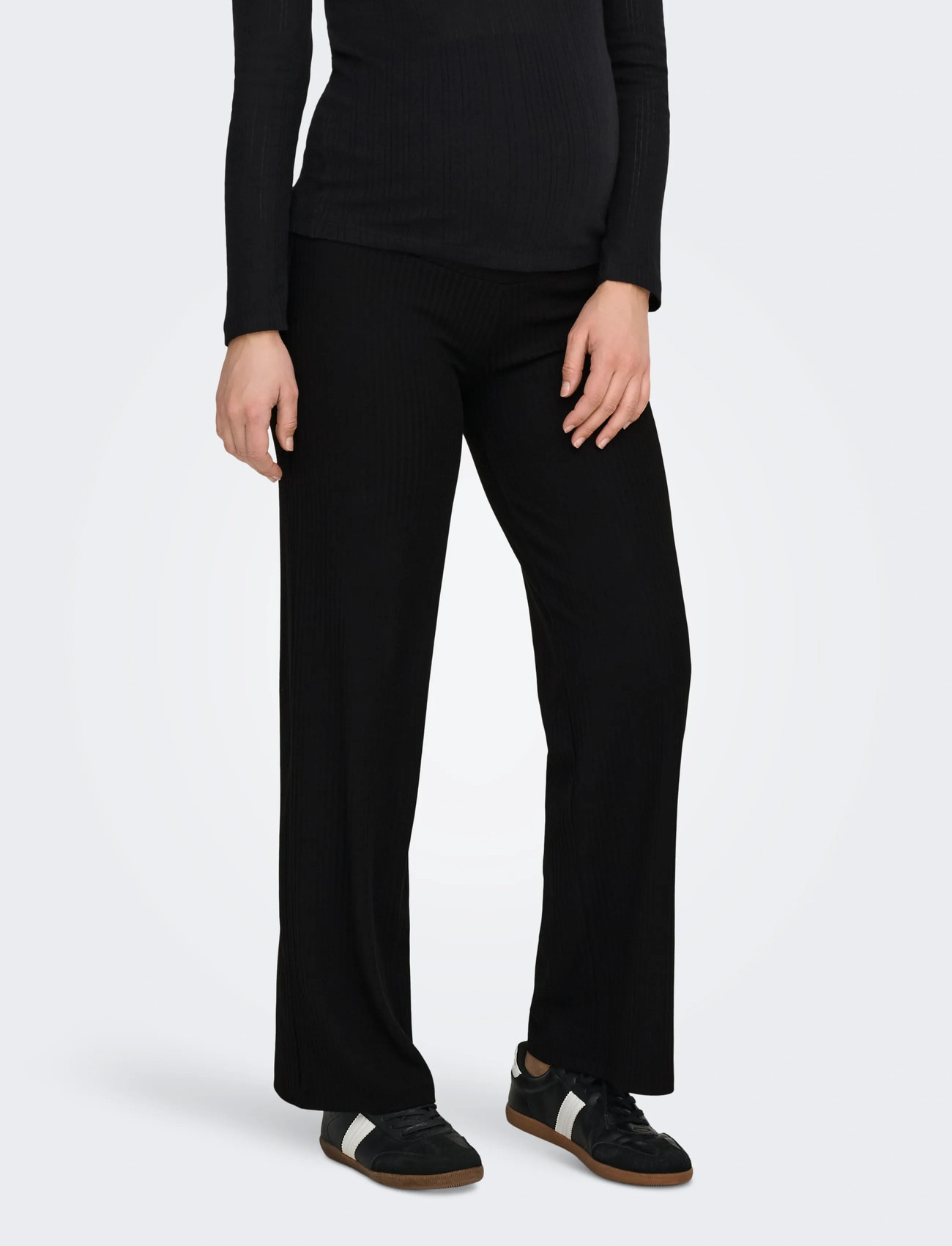Only Maternity Olmemma Wide Pant Jrs, S, Black, Bukser > Brede Ben, Dame