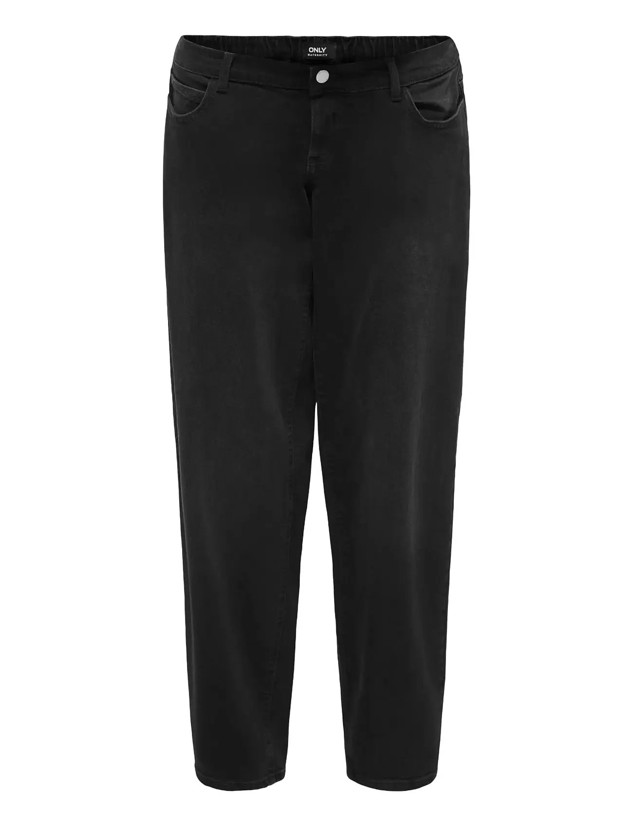 ONLY MATERNITY Olmluma Elastic Straight Jeans Dnm Noos Schwarz - Lx30 - Damen