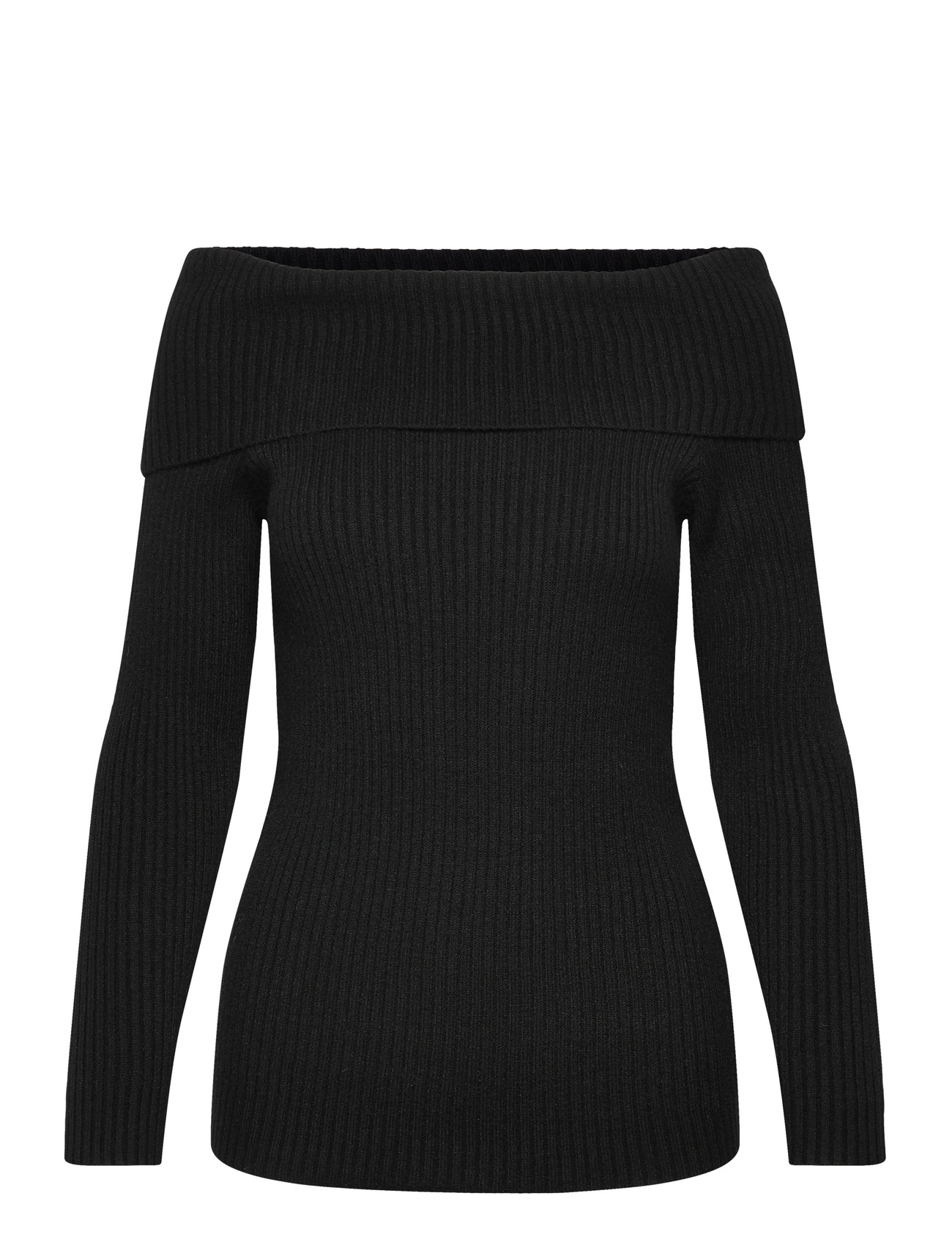 Only Maternity Olmkatia Ls Off Shoulder Knt, S, Black, T-Shirts > Langærmede T-shirts, Børn
