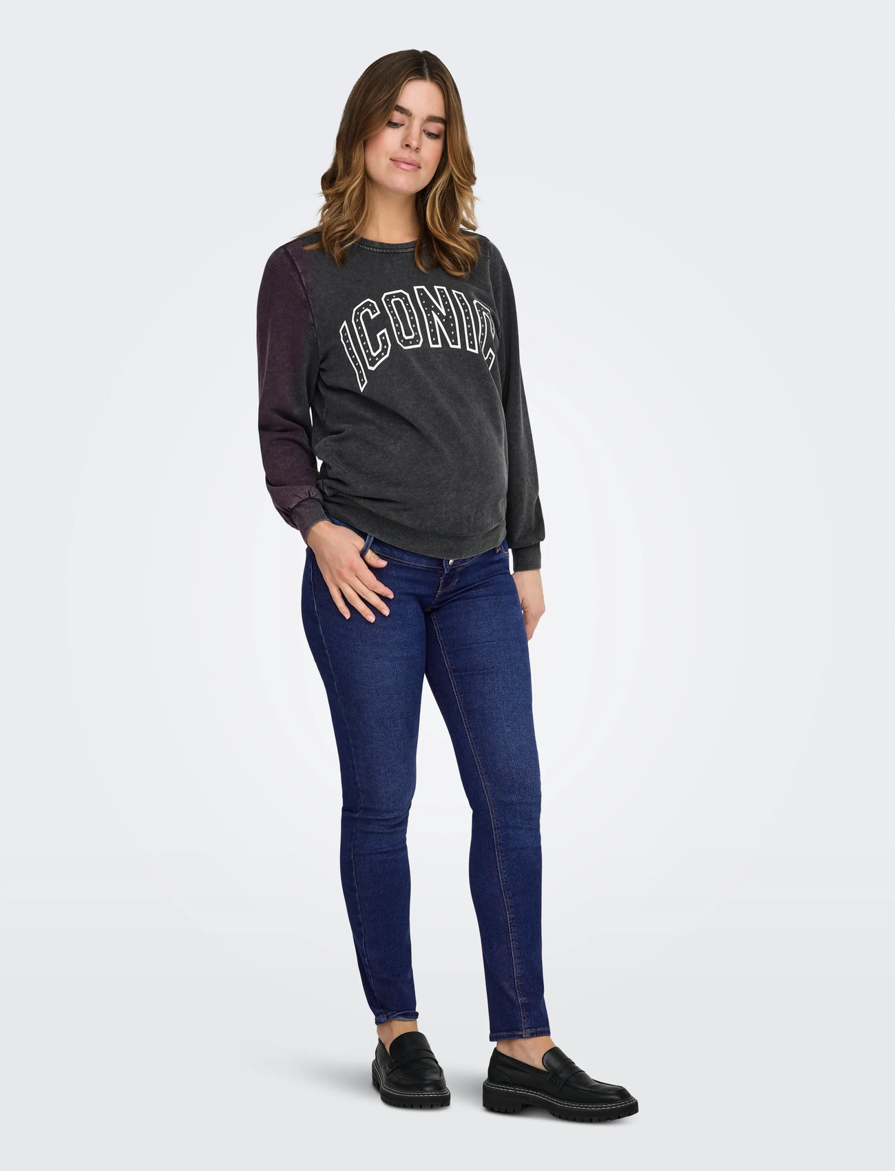 Only Maternity Olmcruz Skinny Dnm Pimbox Noos, XL x 30, Grey, Jeans > Skinny, Dame