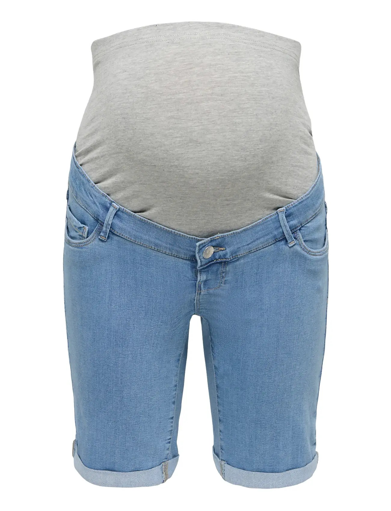 ONLY MATERNITY Olmrain Life Long Dnm Shorts Noos Blau - XL - Damen