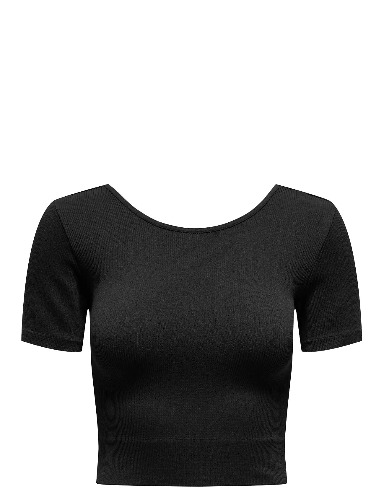 Onpjaia Life Ss 2-Way Crop Seam Top Noos Black Only Play