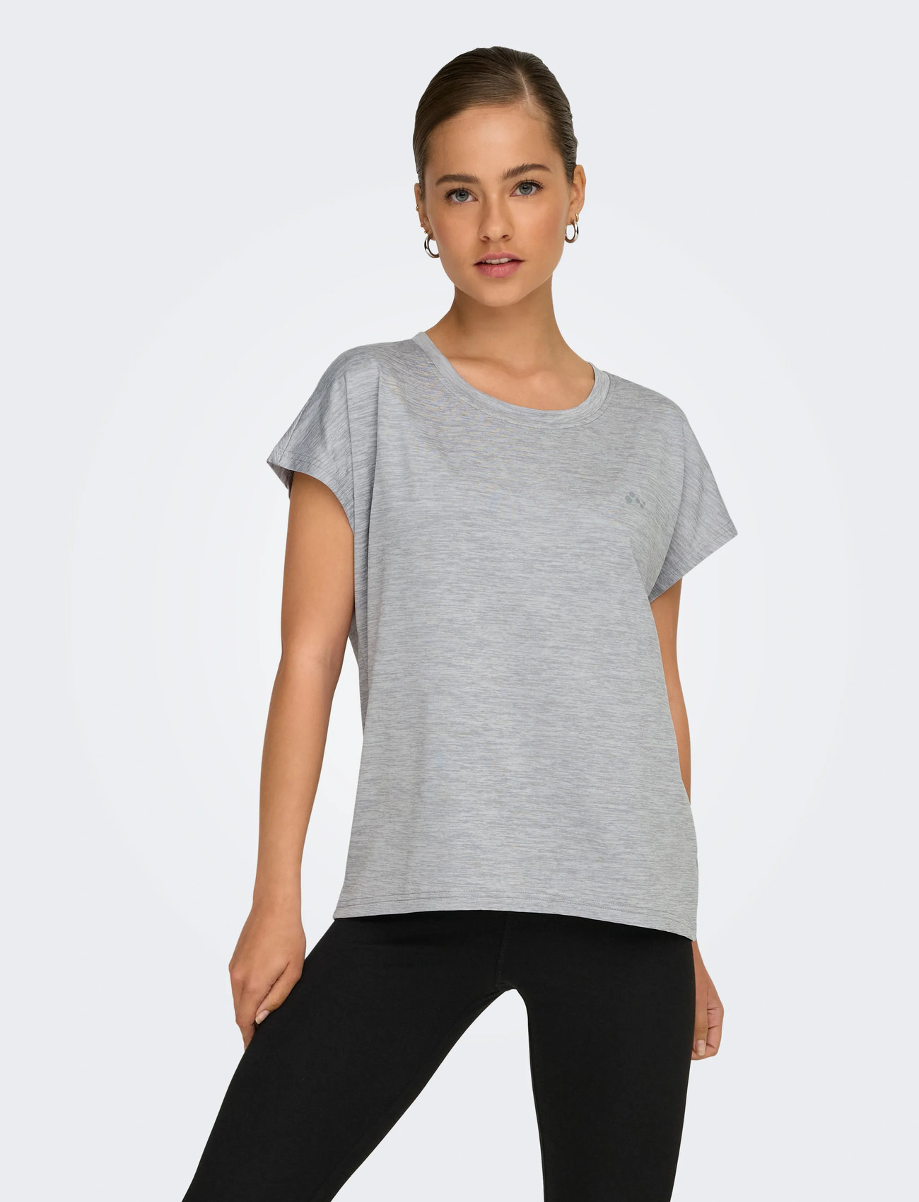 Only Play Onpaub-Core Life On Ss Bat Loose Bat Tee, M, Grey, Sports Overdele & T-shirts > Sport T-shirts, Dame