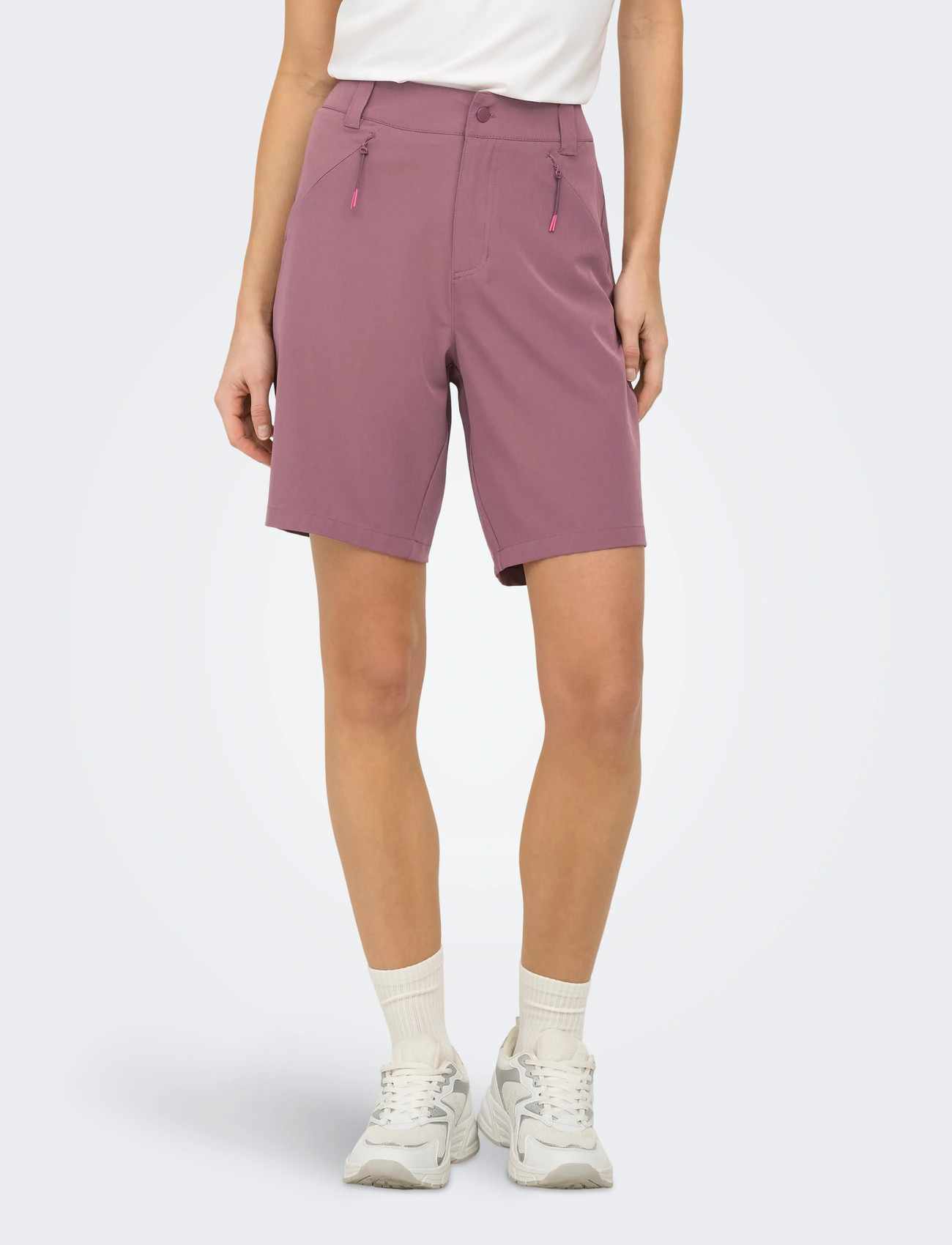 Only Play Onpwalk Hw Wvn Track Shorts, M, Burgundy, Sport Shorts > Sport Outdoor Shorts, Dame