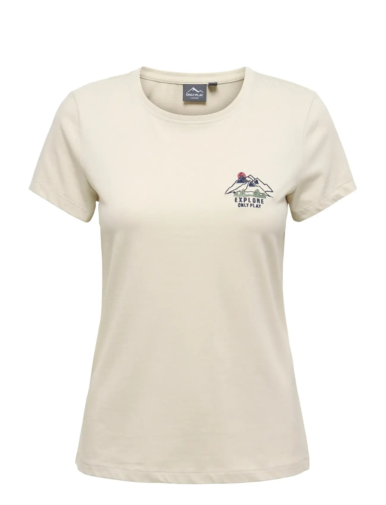 ONLY PLAY Onpsunny Life On Ss Reg Jrs Tee Beige - S - Damen