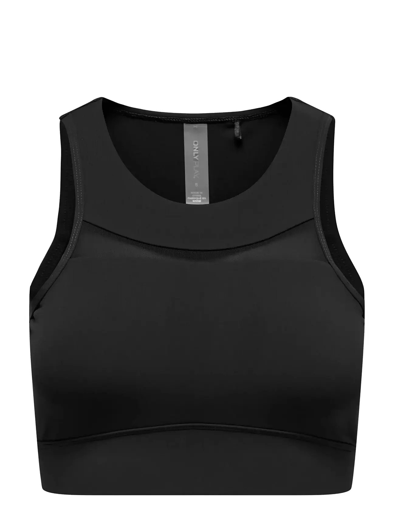 ONLY PLAY Onpnewposh-2 Mesh Sport BH Schwarz - S - Damen