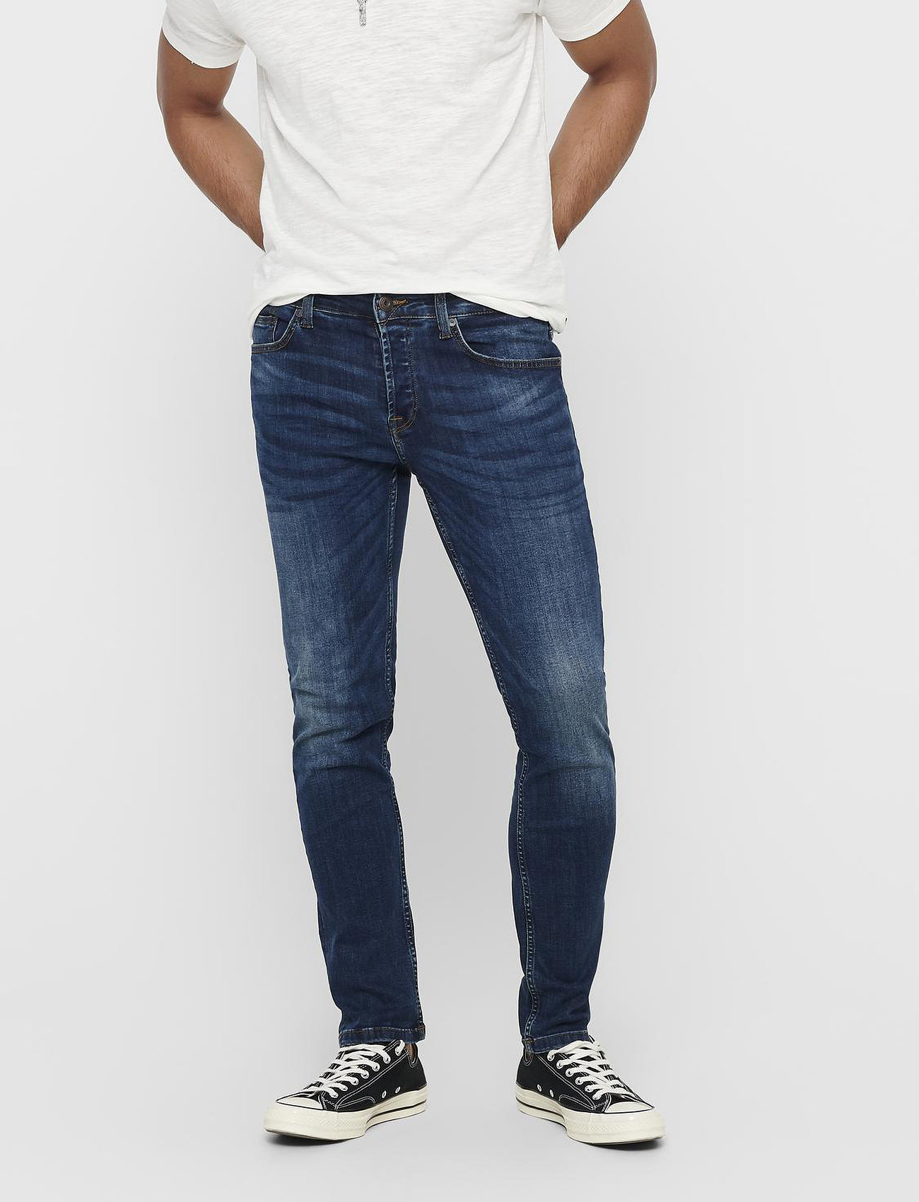 Aanpassing Verbaasd Bedoel ONLY & SONS Onsweft Life Med Blue 5076 Pk - Regular jeans - Boozt.com