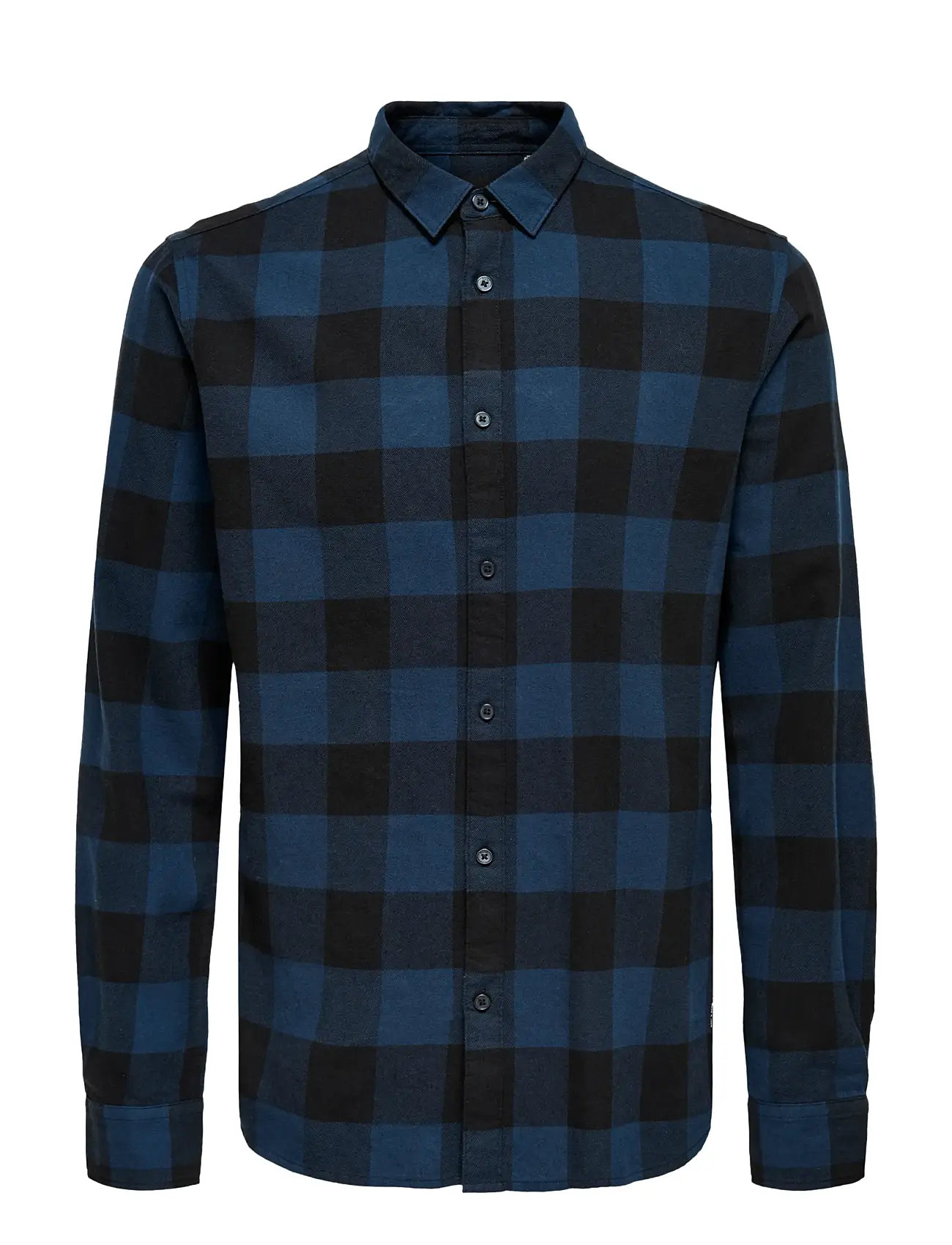Onsgudmund Ls Checked Shirt Blue ONLY & SONS