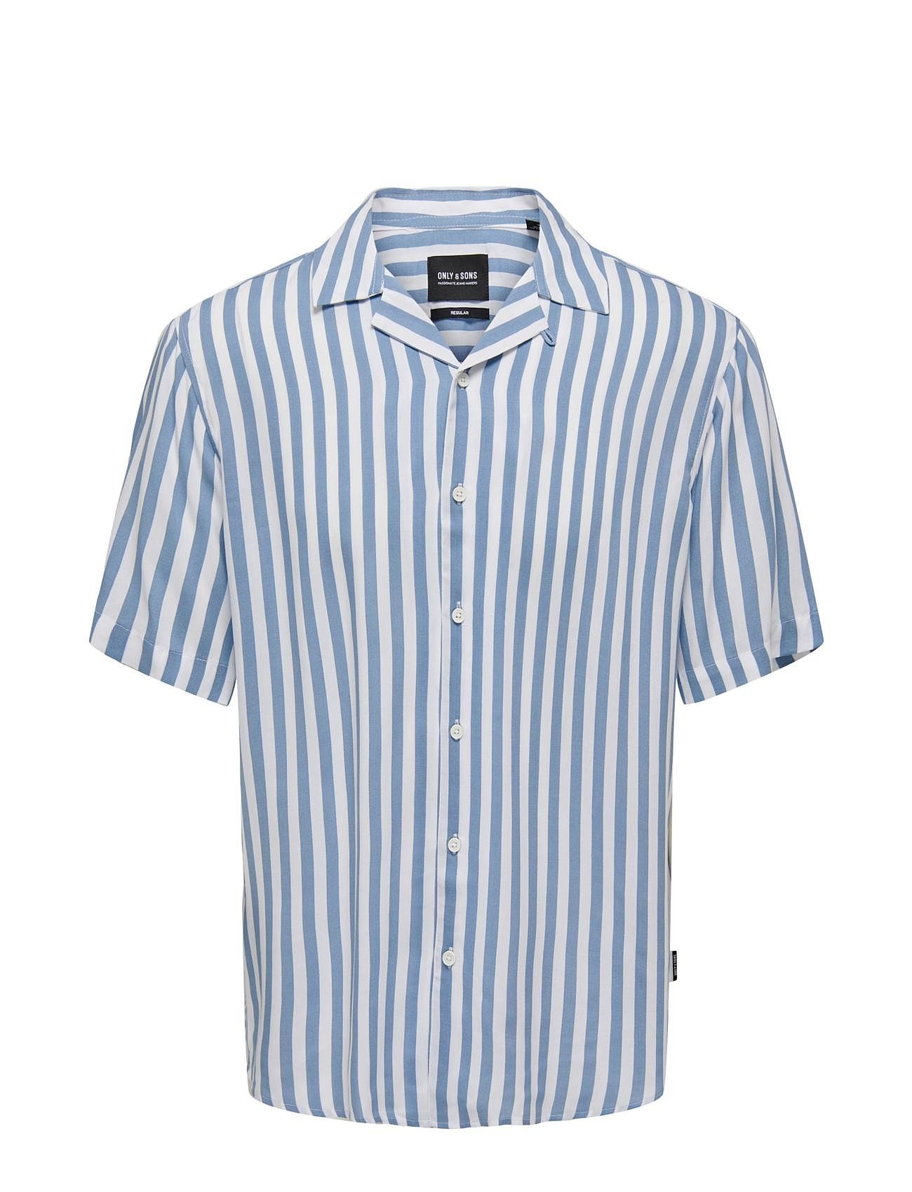 Onswayne Life Ss Viscose Shirt Noos Blue ONLY & SONS