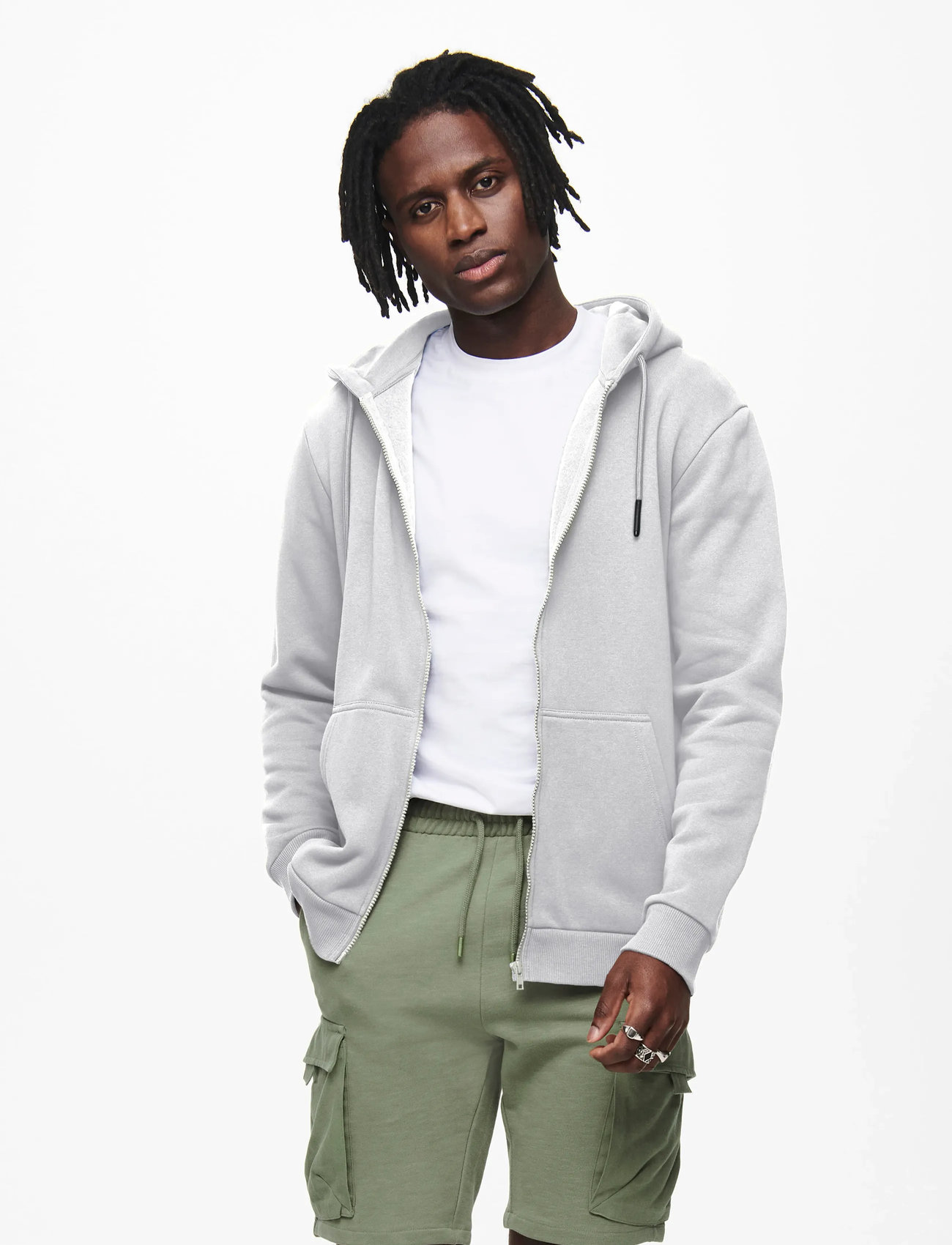 ONLY & SONS Onsceres Zip Thr. Hoodie Sweat Noos (OS22018684