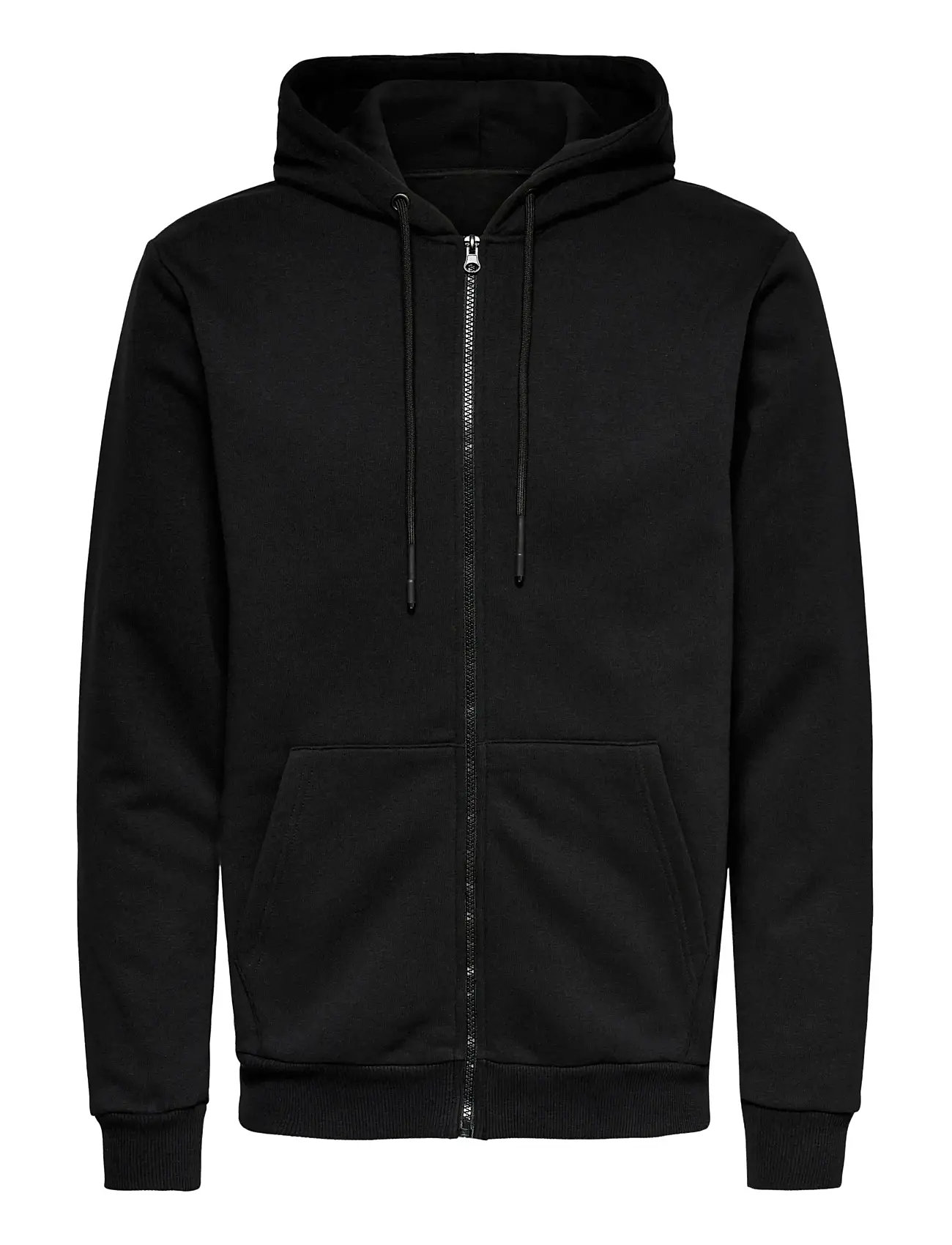 Onsceres Zip Thr. Hoodie Sweat Noos Black ONLY & SONS